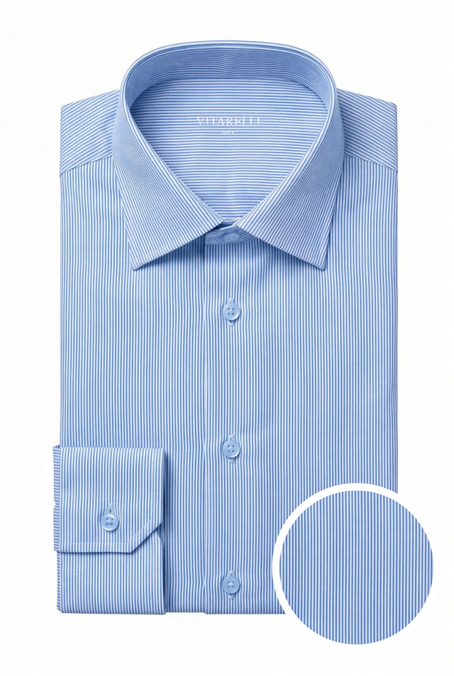 Vitarelli 4-way stretch knit dress shirt, slim fit