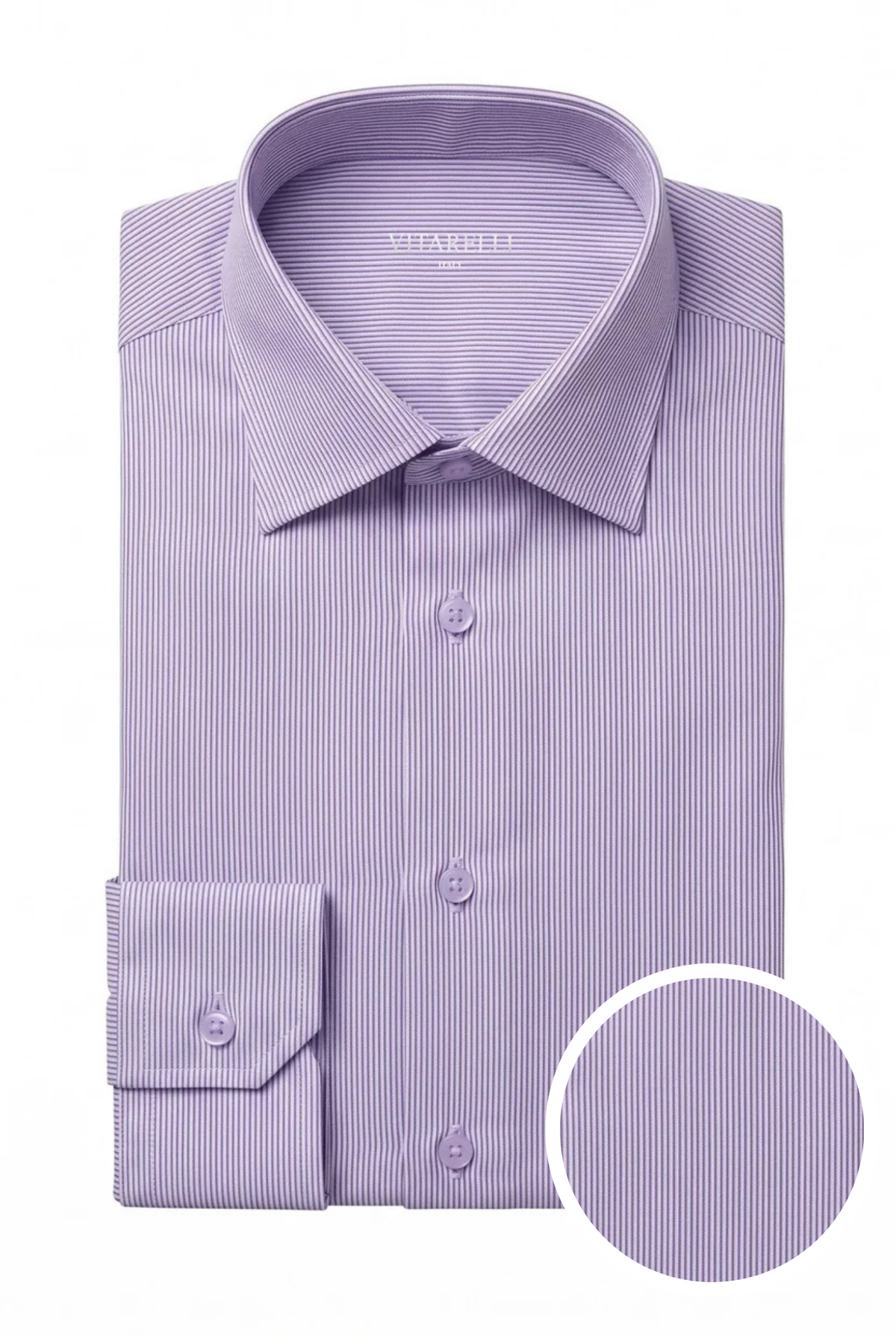 Vitarelli 4-way stretch knit dress shirt, slim fit