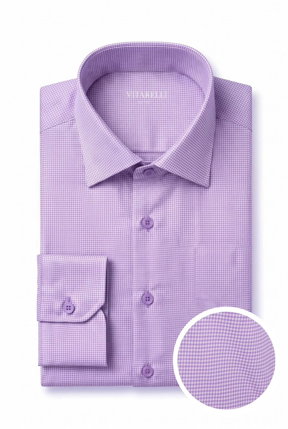 Vitarelli 4-way stretch knit dress shirt, slim fit