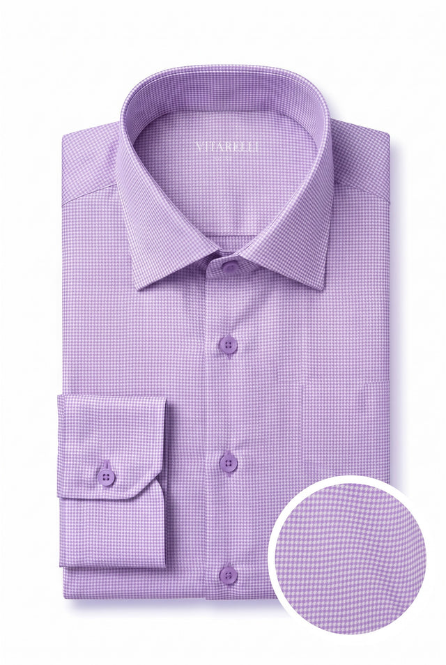 Vitarelli 4-way stretch knit dress shirt, slim fit