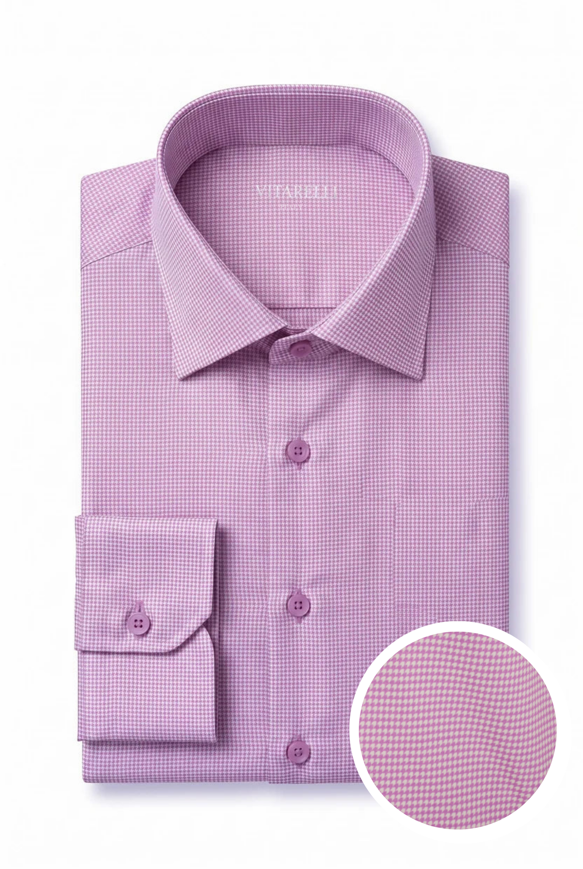 Vitarelli 4-way stretch knit dress shirt, slim fit