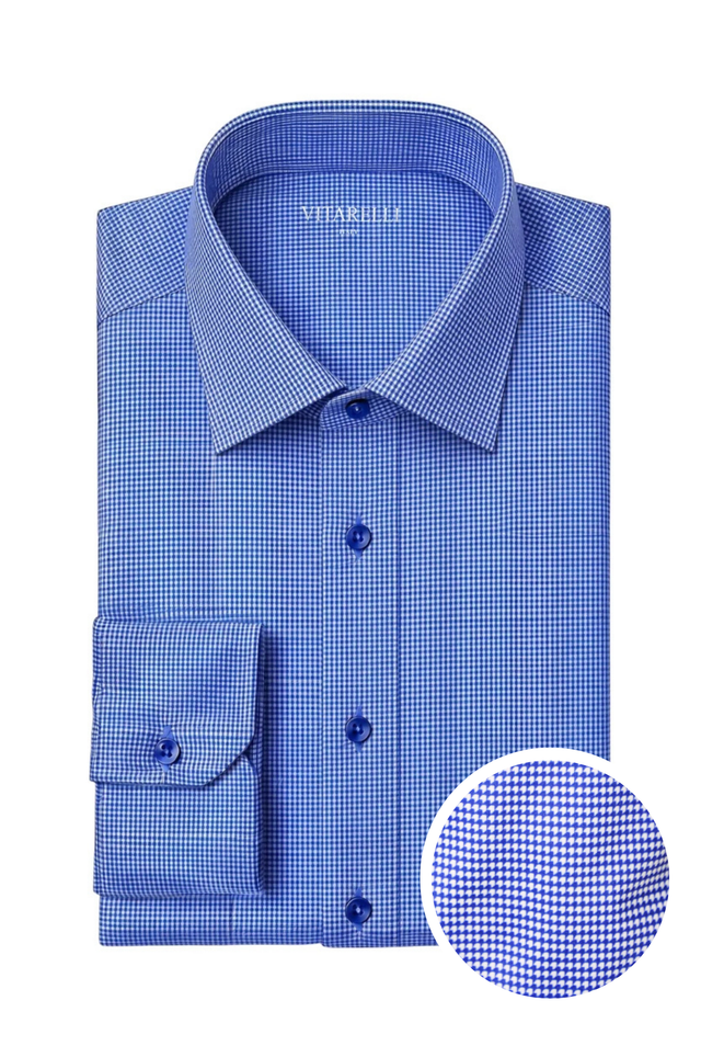 Vitarelli 4-way stretch knit dress shirt, slim fit
