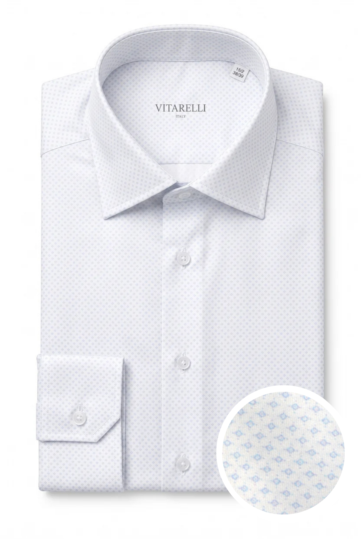 Vitarelli 4-way stretch knit dress shirt, slim fit
