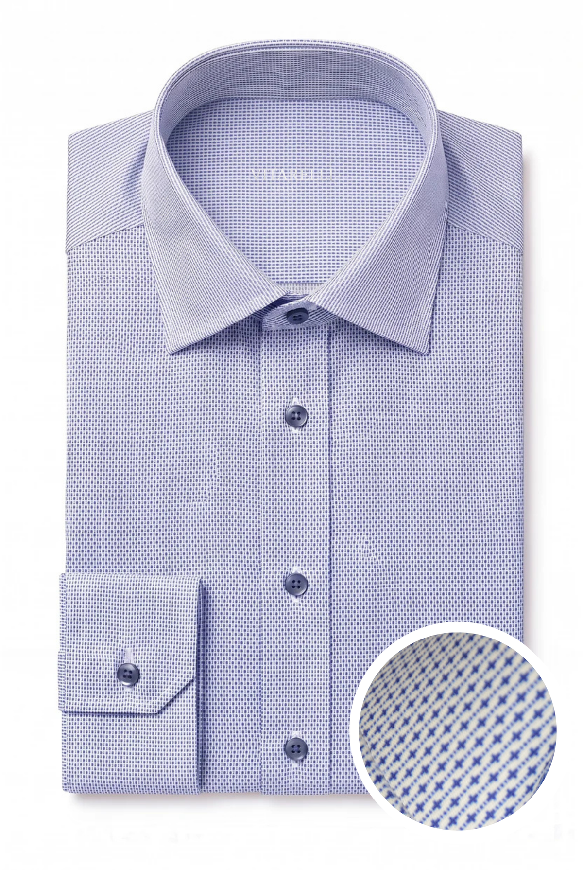 Vitarelli 4-way stretch knit dress shirt, slim fit
