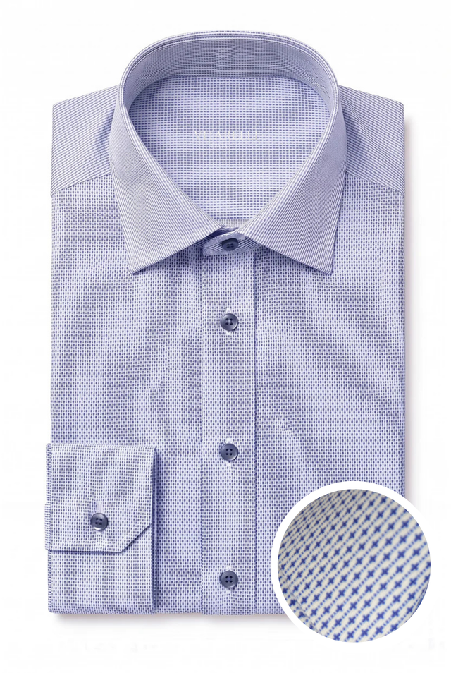 Vitarelli 4-way stretch knit dress shirt, slim fit