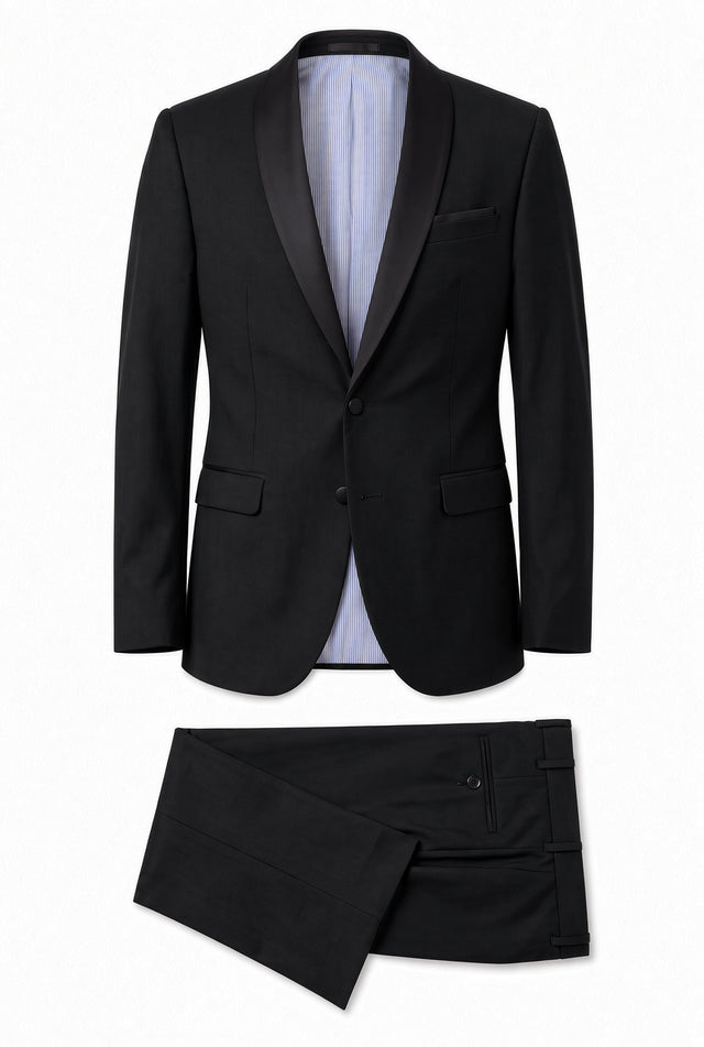 Vitarelli Slim Fit Shawl Lapel Tuxedo with Velvet Option (220BIUSB2TN)
