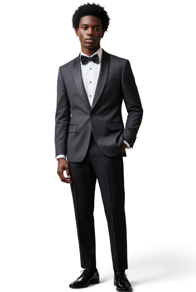 Vitarelli black shawl lapel tuxedo suit, style 2667