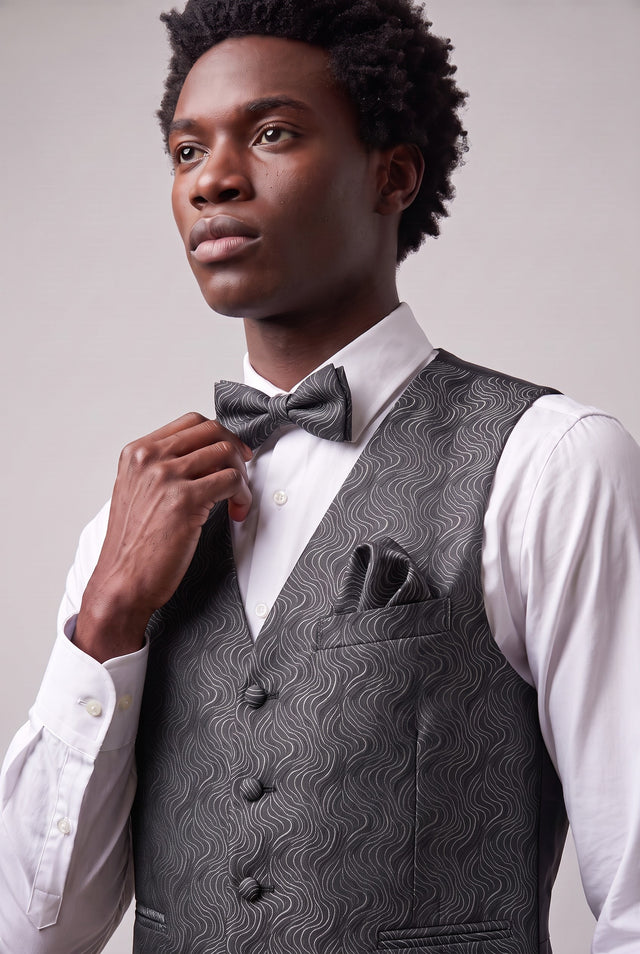Vitarelli black men's vest, style V05