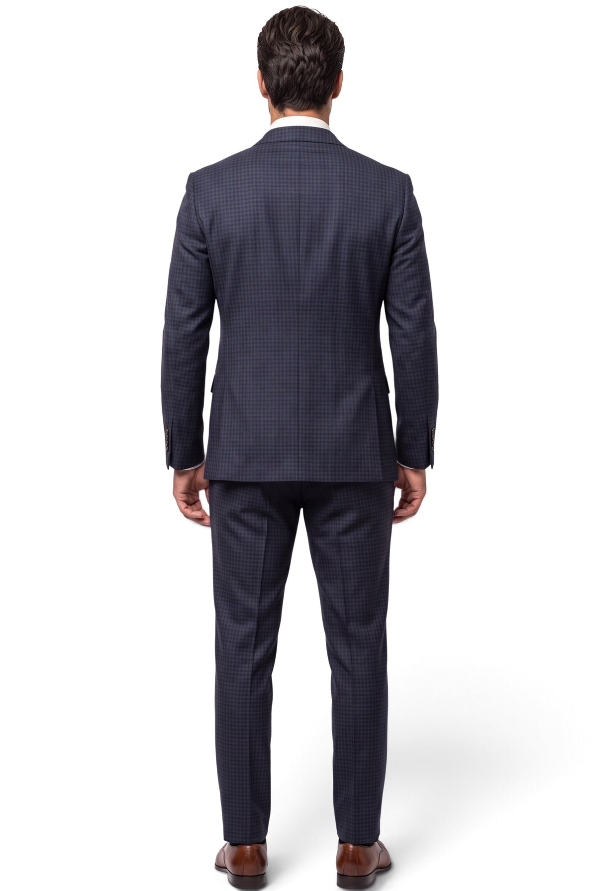 Vitarelli navy 2-piece wool suit, style 23170