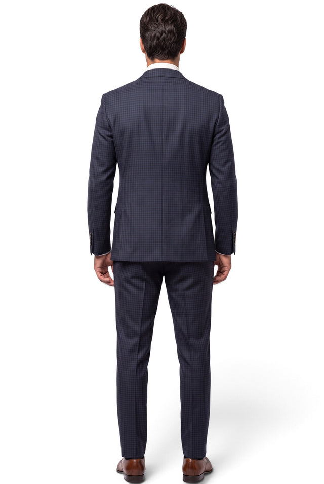 Vitarelli navy 2-piece wool suit, style 23170