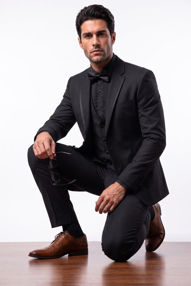 Italian Job 3-piece tuxedo with trim, style 1559