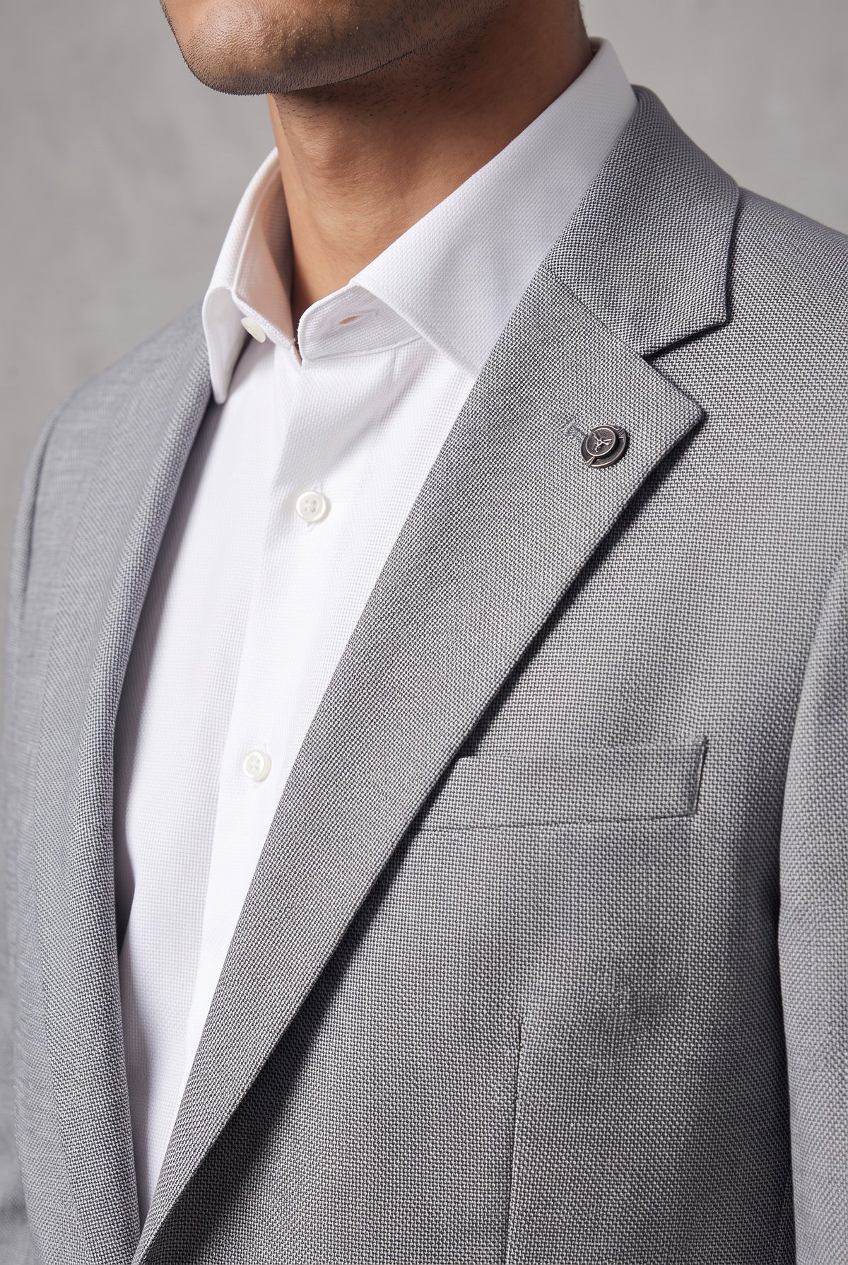 Vitarelli Air unlined suit in gray, style 159525