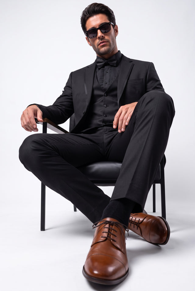 Italian Job 3-piece tuxedo with trim, style 1559