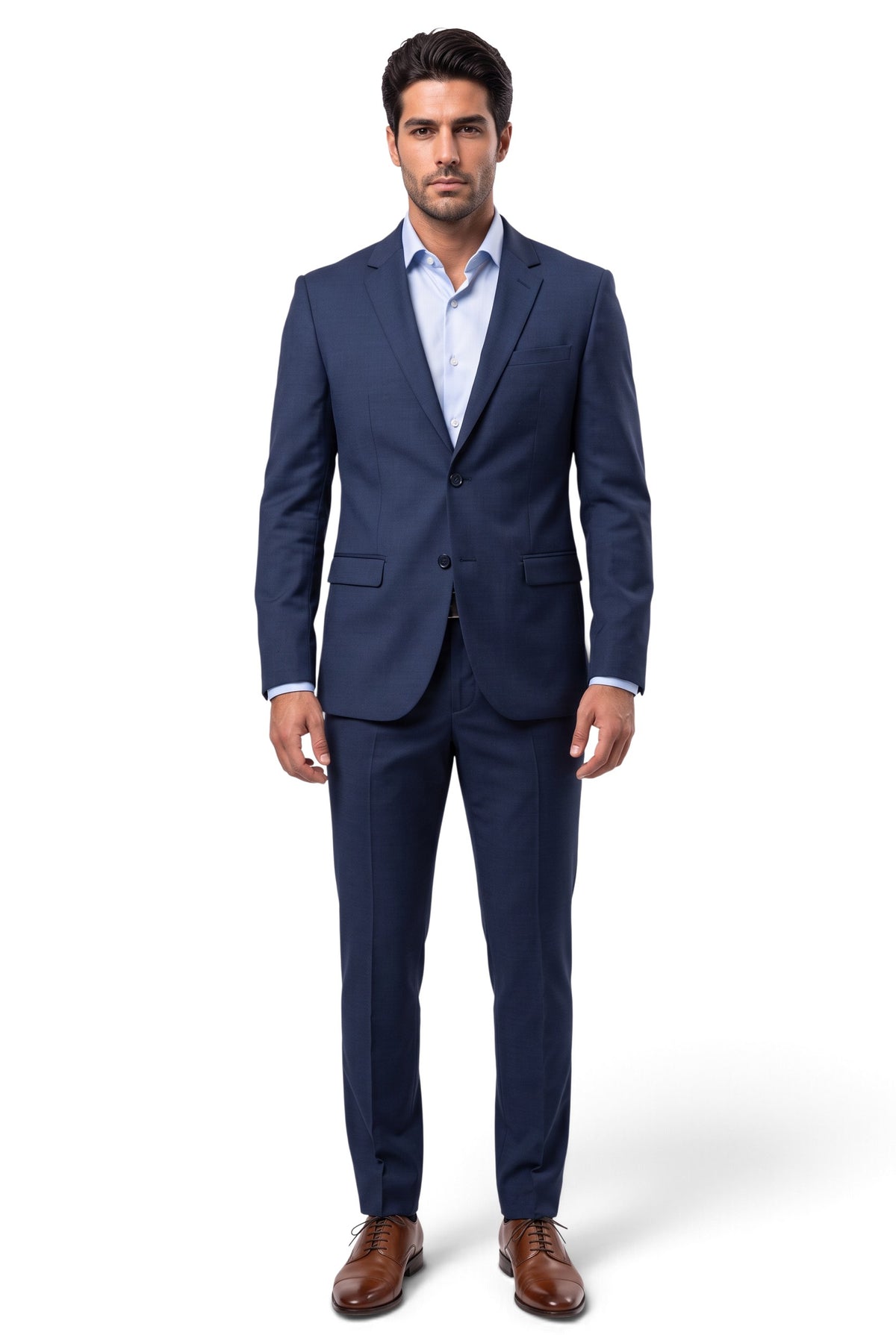 Italian Job navy 2-piece suit, style 1565