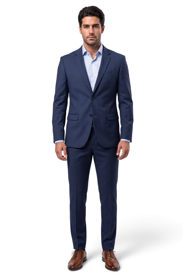 Italian Job navy 2-piece suit, style 1565