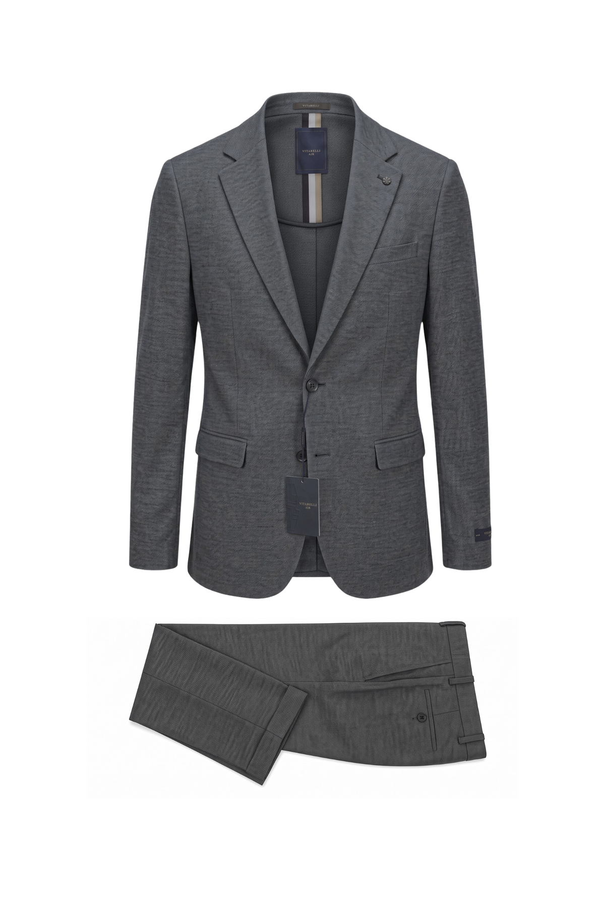 Vitarelli Air Unlined 2-Piece Suit – Charcoal (15275)