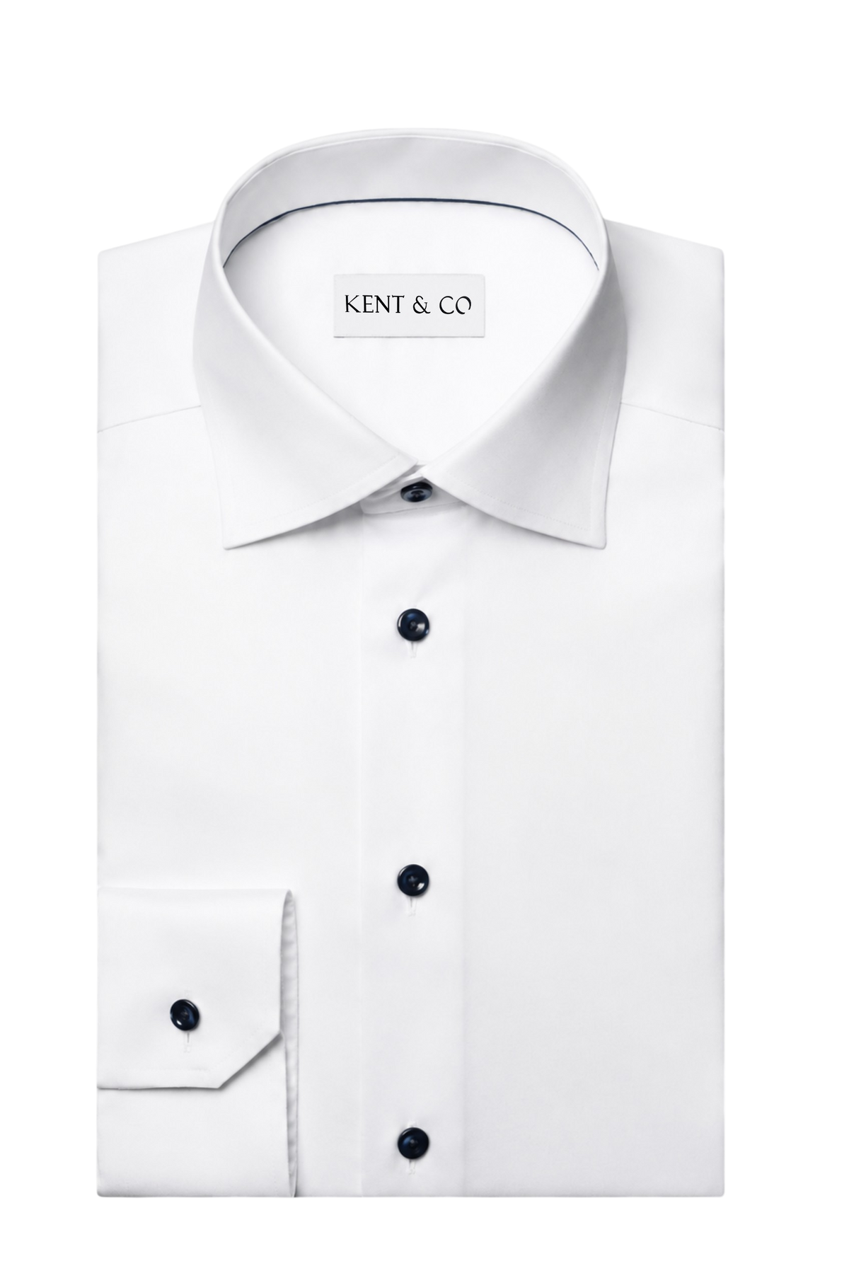 Kent & Co wrinkle-free cotton dress shirt with gift box
