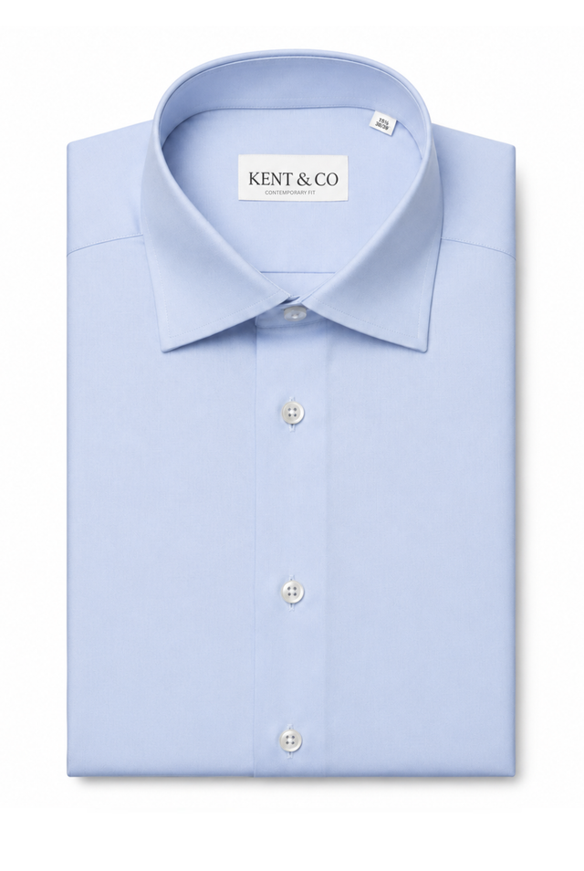 Kent & Co wrinkle-free cotton dress shirt with gift box