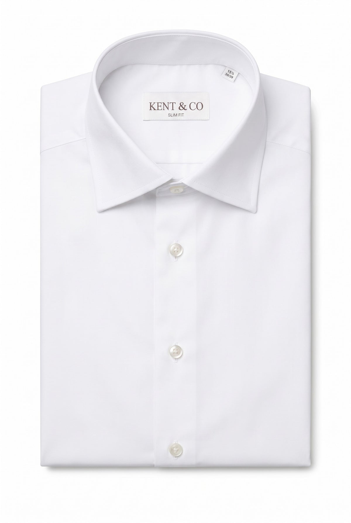 Kent & Co Cotton Shirt With Box - Slim Fit  100Ply wrinkle-free