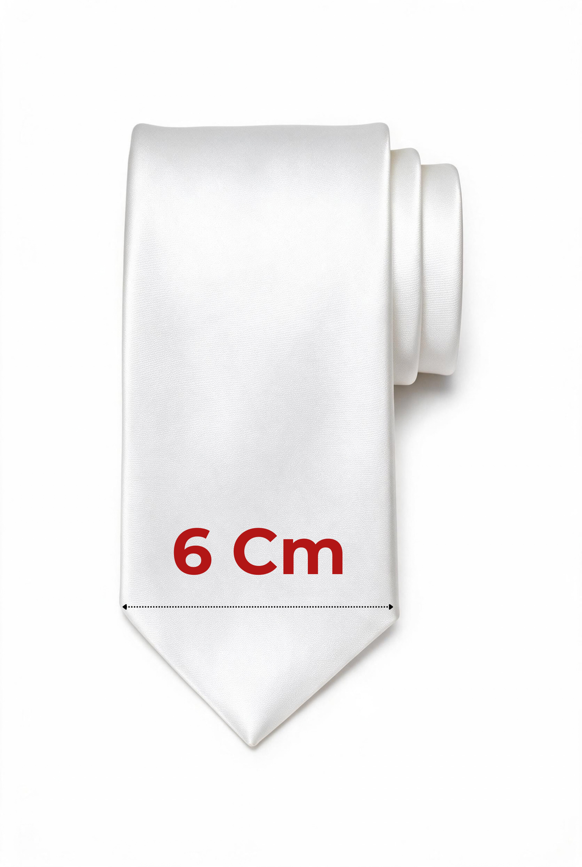 6cm skinny solid tie with matching pocket square