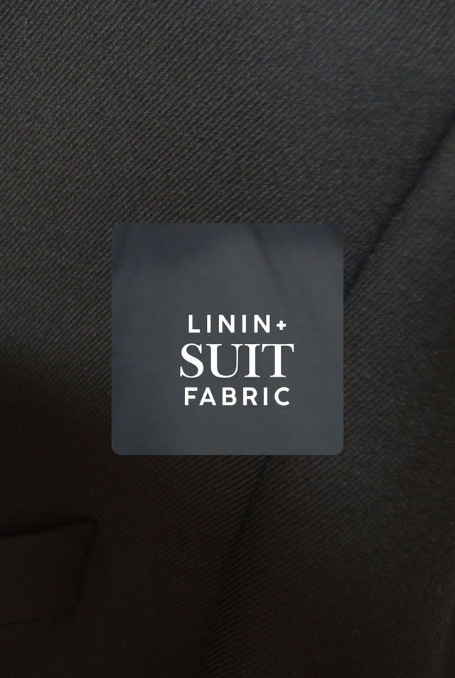 Vitarelli black 3-piece slim fit suit, style 1553
