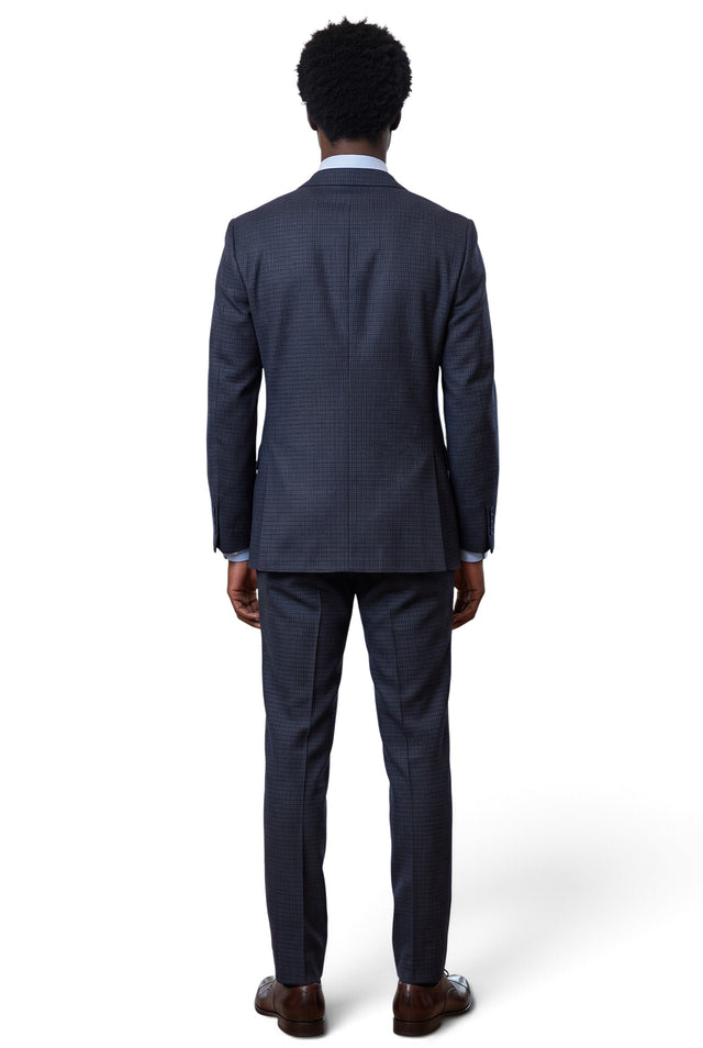Vitarelli navy 100% wool slim fit suit, style 23224