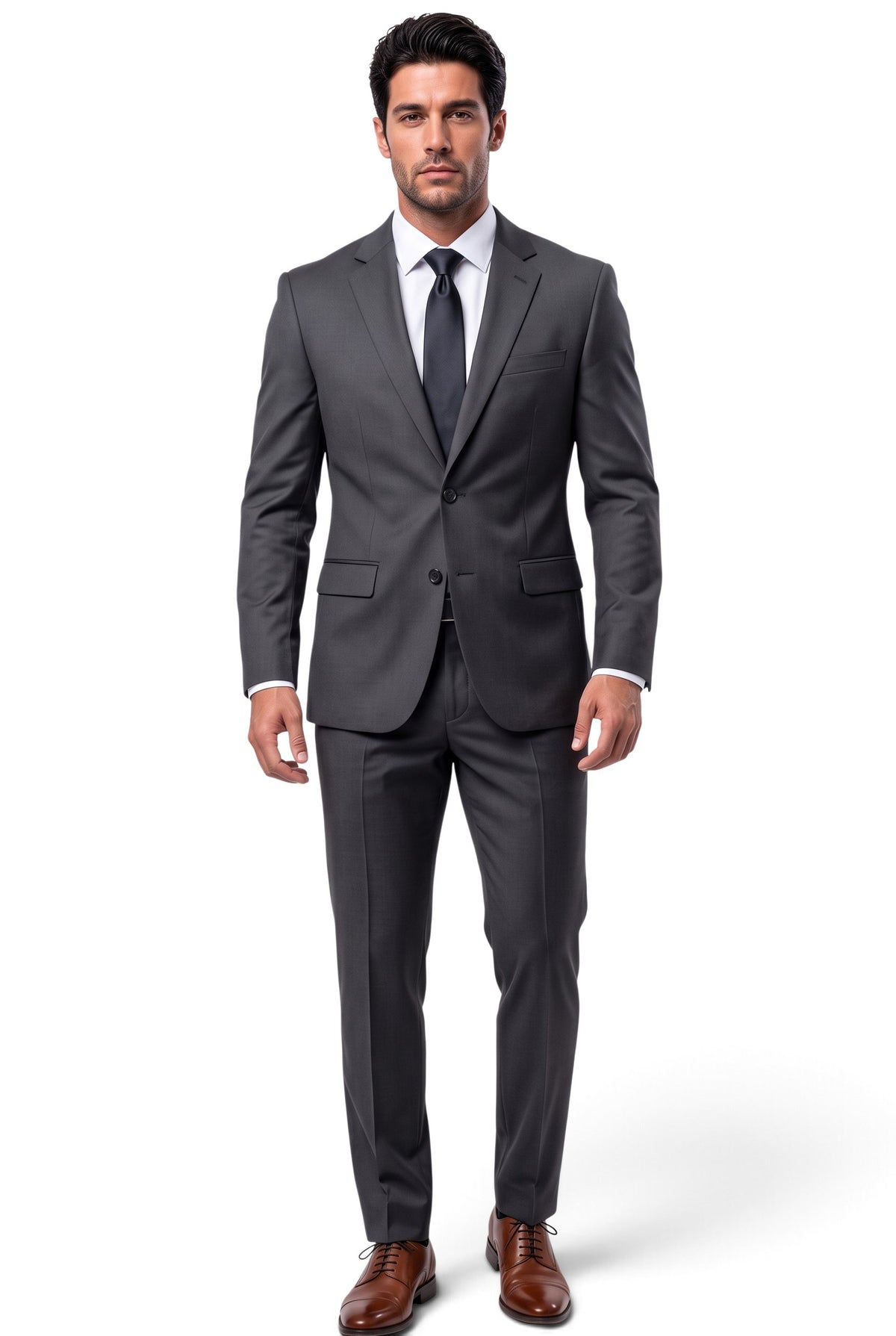 Fusion gray shawl lapel tuxedo, style HT01GRYSB1TS