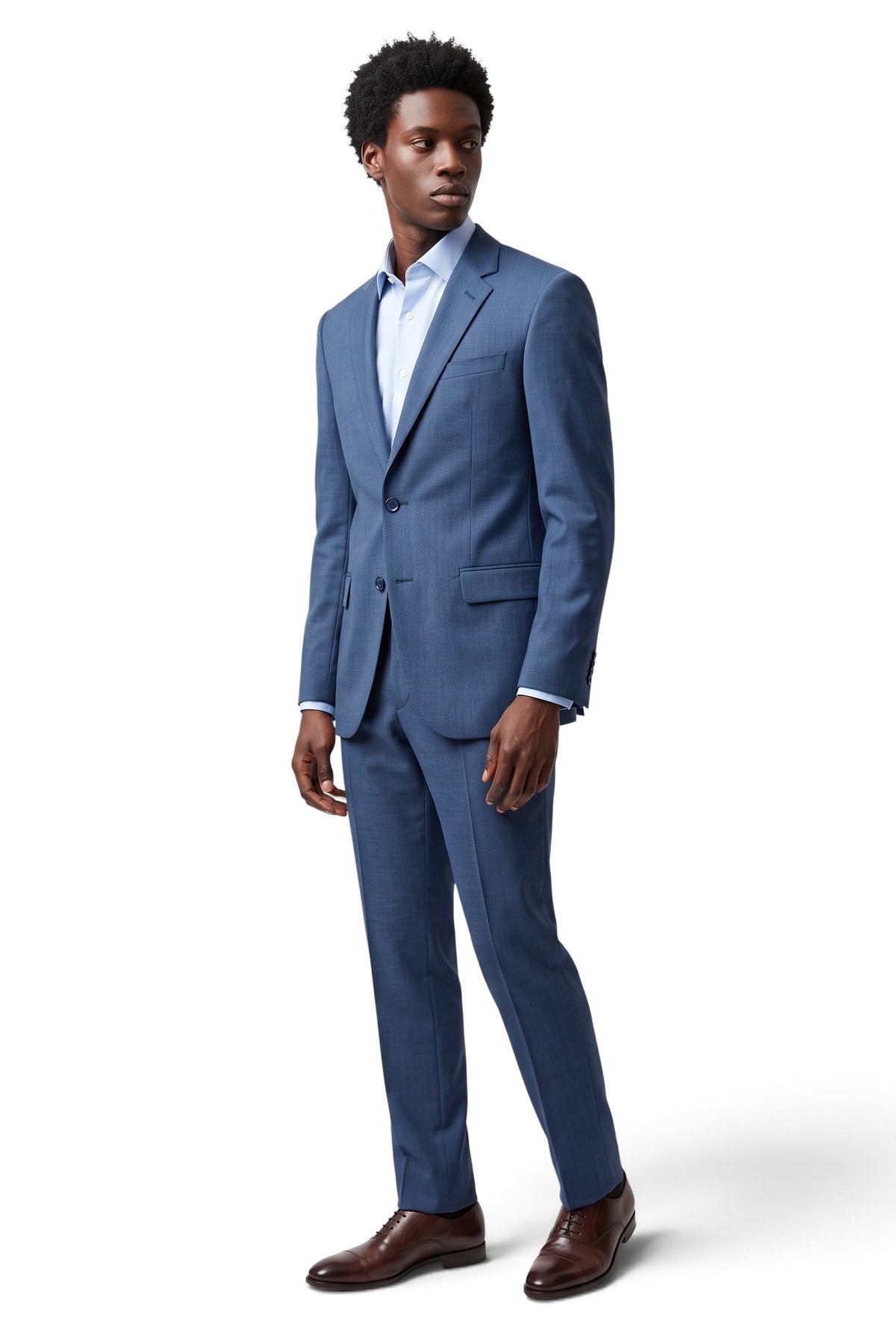Italian Job navy 2-piece suit, style 1564