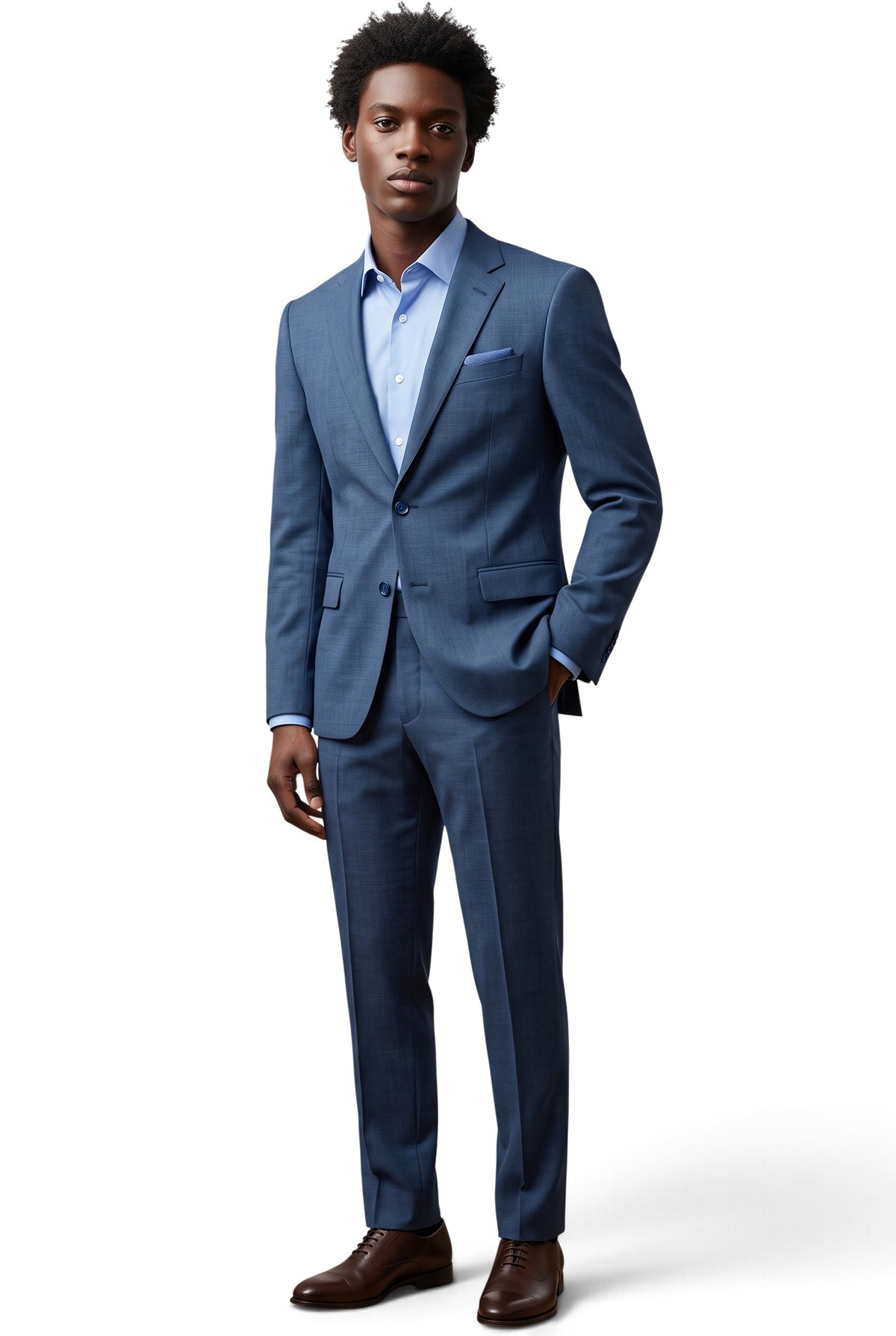 Italian Job navy 2-piece suit, style 1564