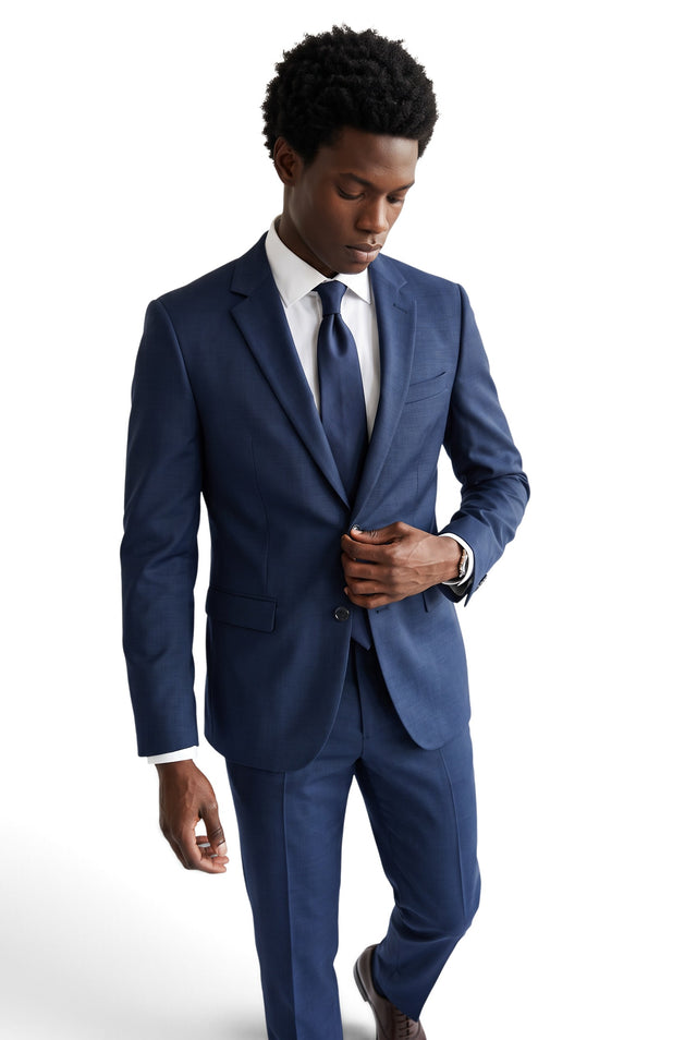 Italian Job navy 2-piece suit, style 1565