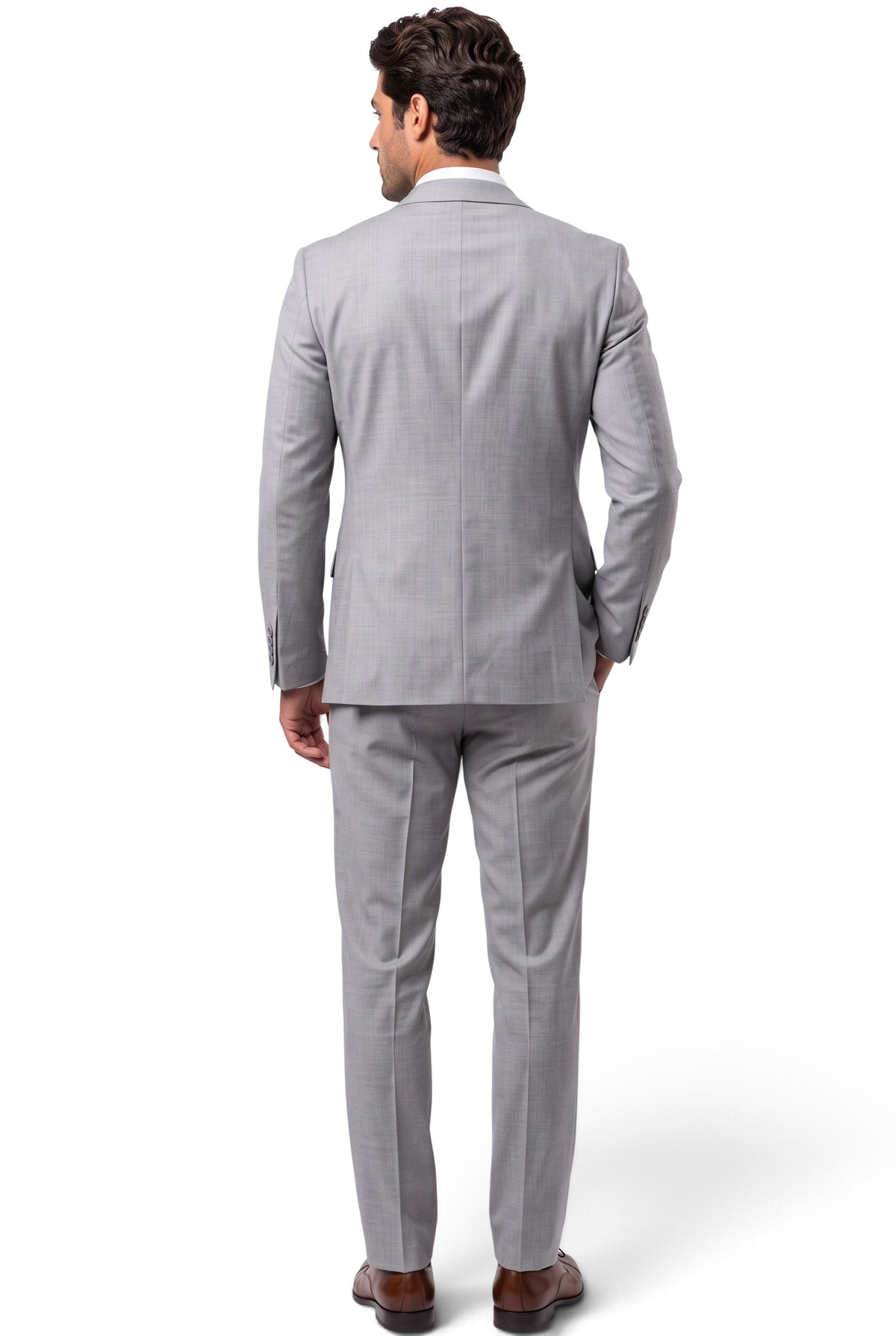 Vitarelli sharkskin 3-piece suit with vest, style 27492