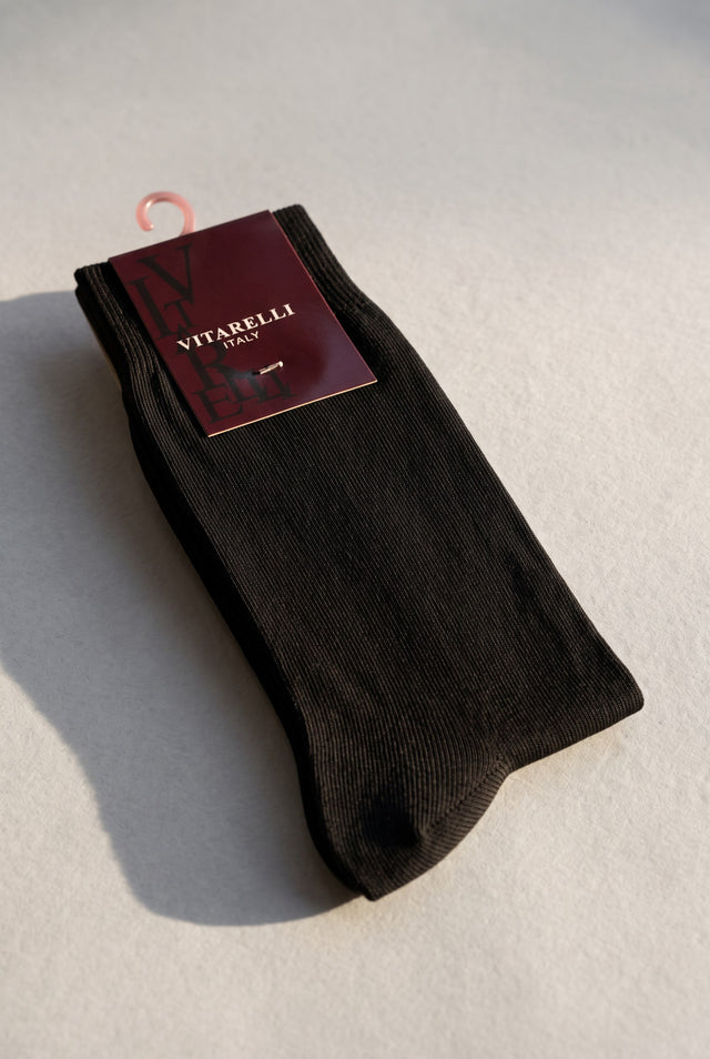Vitarelli black dress socks, sold by the dozen