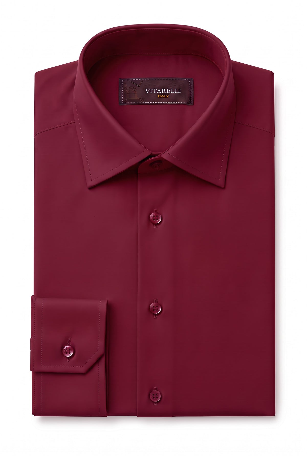 Vitarelli 2-way stretch cotton dress shirt
