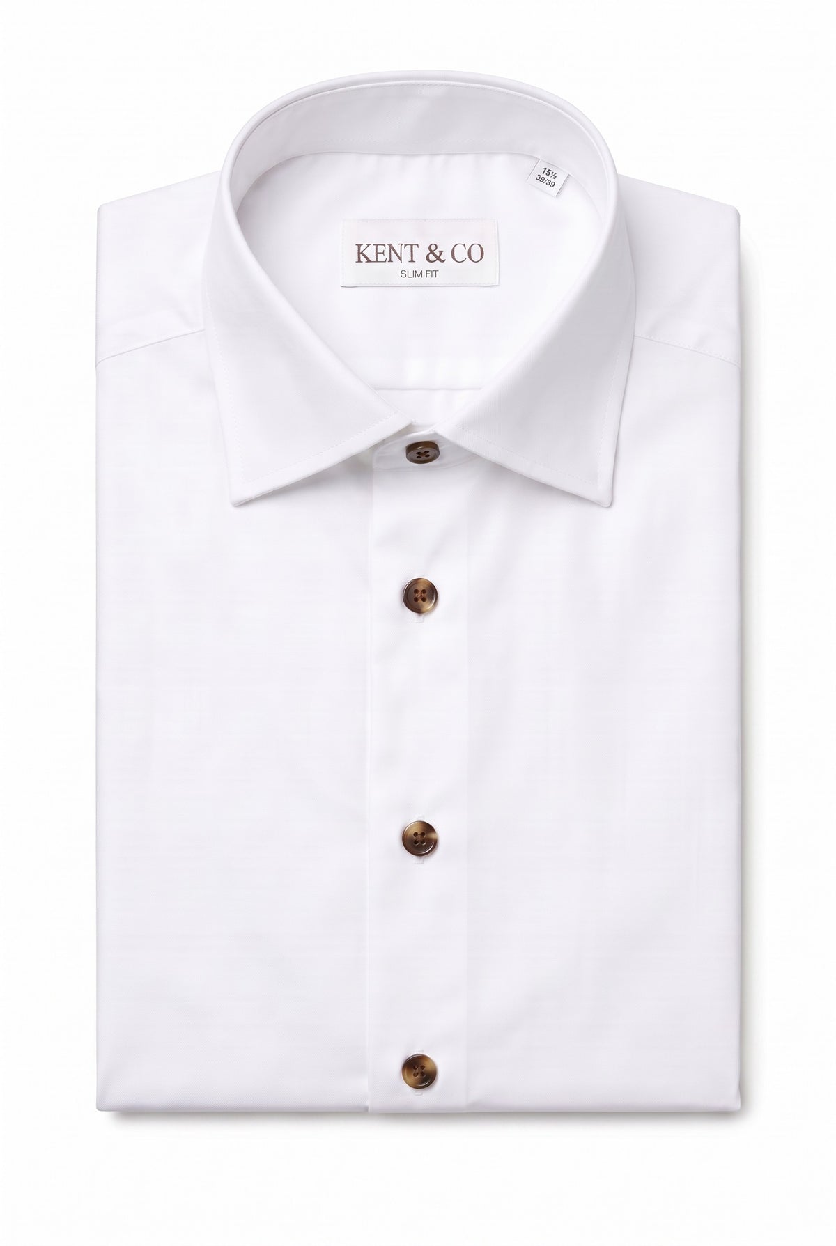 Kent & Co wrinkle-free cotton dress shirt with gift box