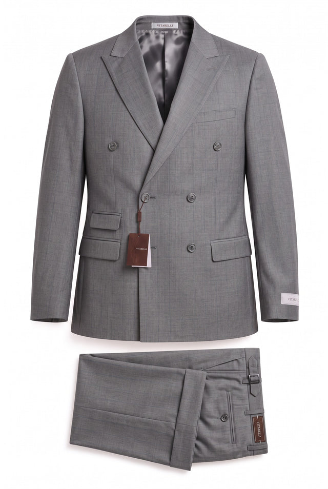 Vitarelli notch lapel 3-piece suit, style 008