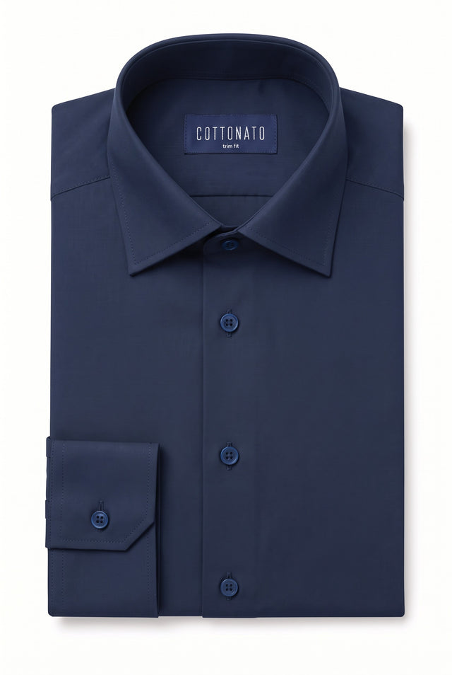 Cottonato trim fit 4-way stretch dress shirt