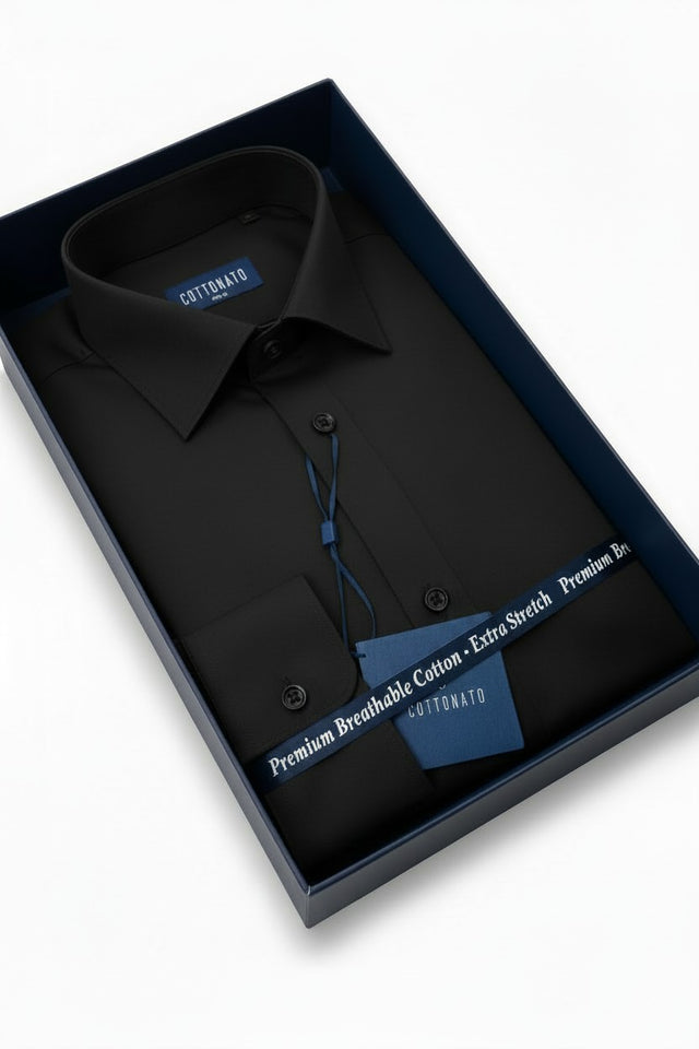 Cottonato trim fit 4-way stretch dress shirt
