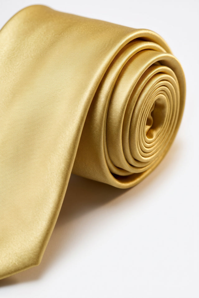 6cm skinny solid tie with matching pocket square