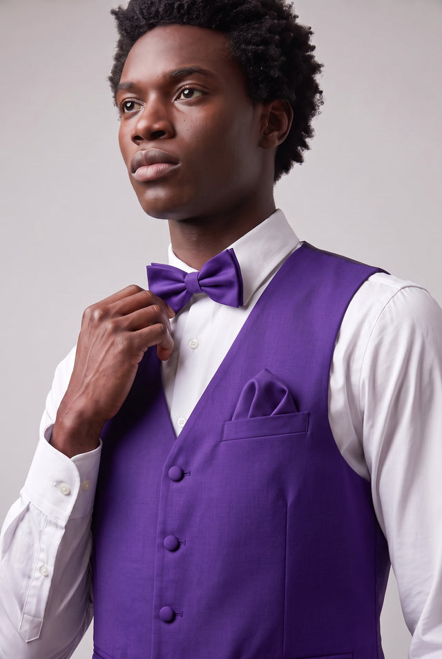 Vitarelli purple men's vest, style V51
