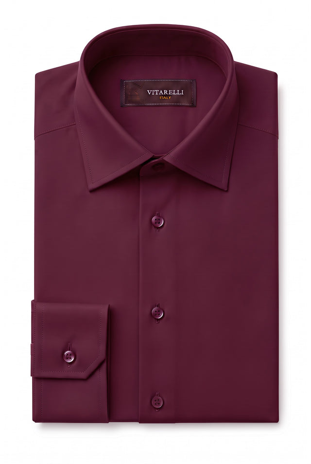 Vitarelli 2-way stretch cotton dress shirt