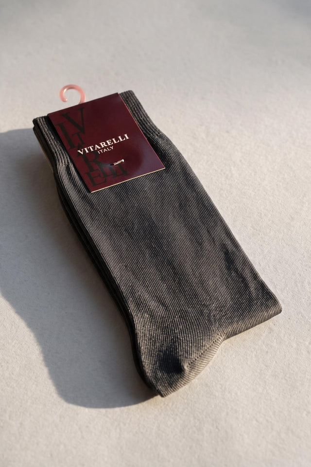 Vitarelli charcoal dress socks, sold by the dozen
