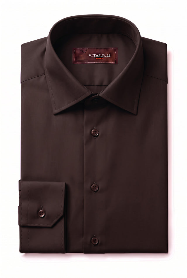 Vitarelli 2-way stretch cotton dress shirt
