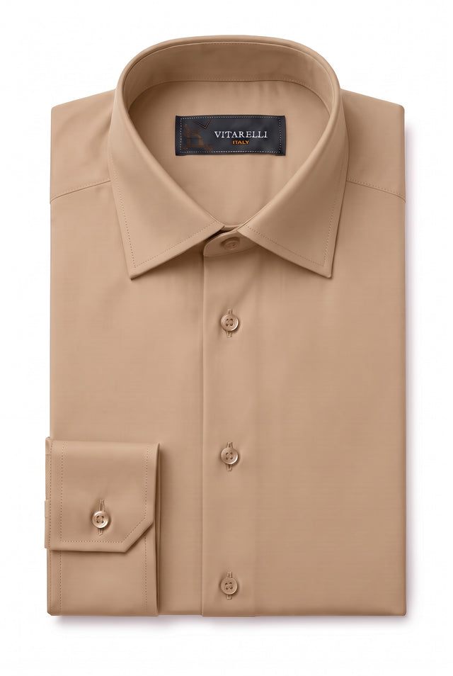 Vitarelli 2-way stretch cotton dress shirt