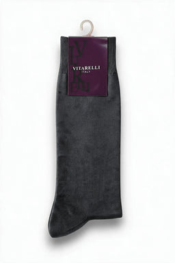 Vitarelli Men's Dress Socks by the Dozen – Charcoal (SOCKS-CHRSOLID)