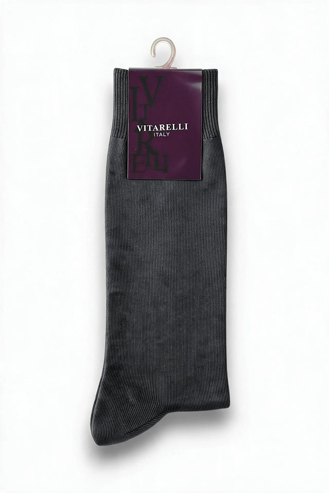 Vitarelli charcoal dress socks, sold by the dozen