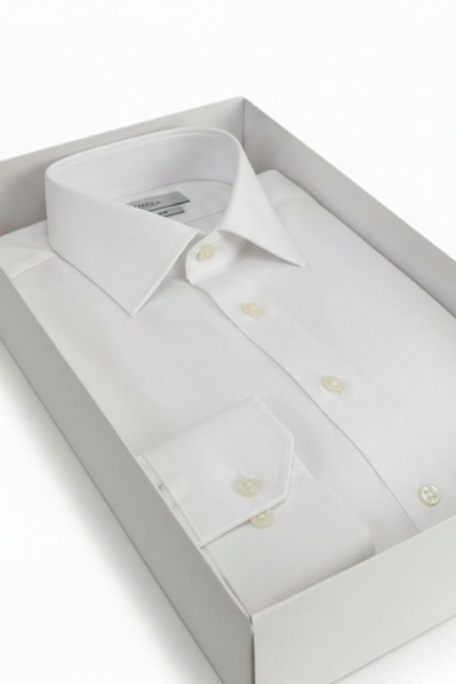 Kent & Co wrinkle-free cotton dress shirt with gift box