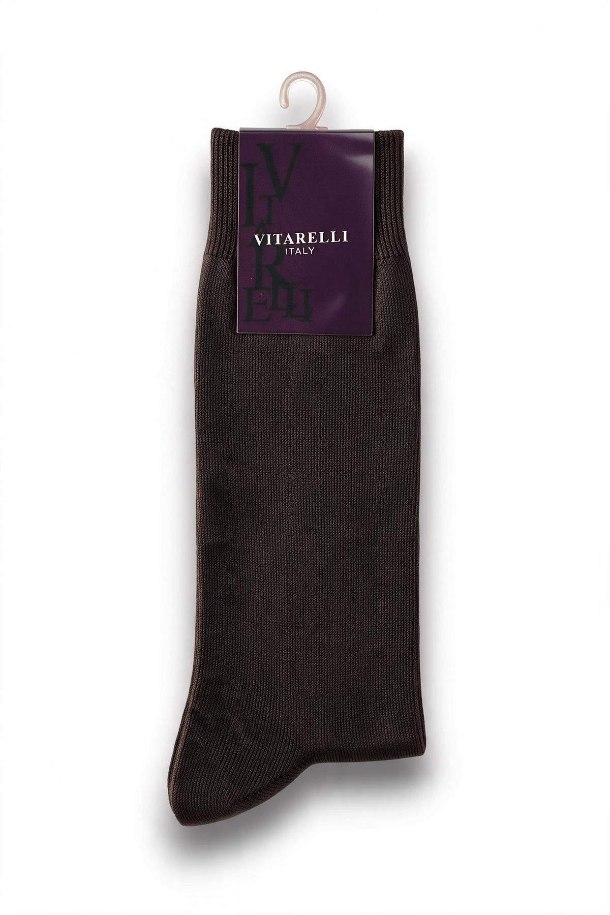 Vitarelli Men's Dress Socks by the Dozen – Brown (SOCKS-BRNSOLID)
