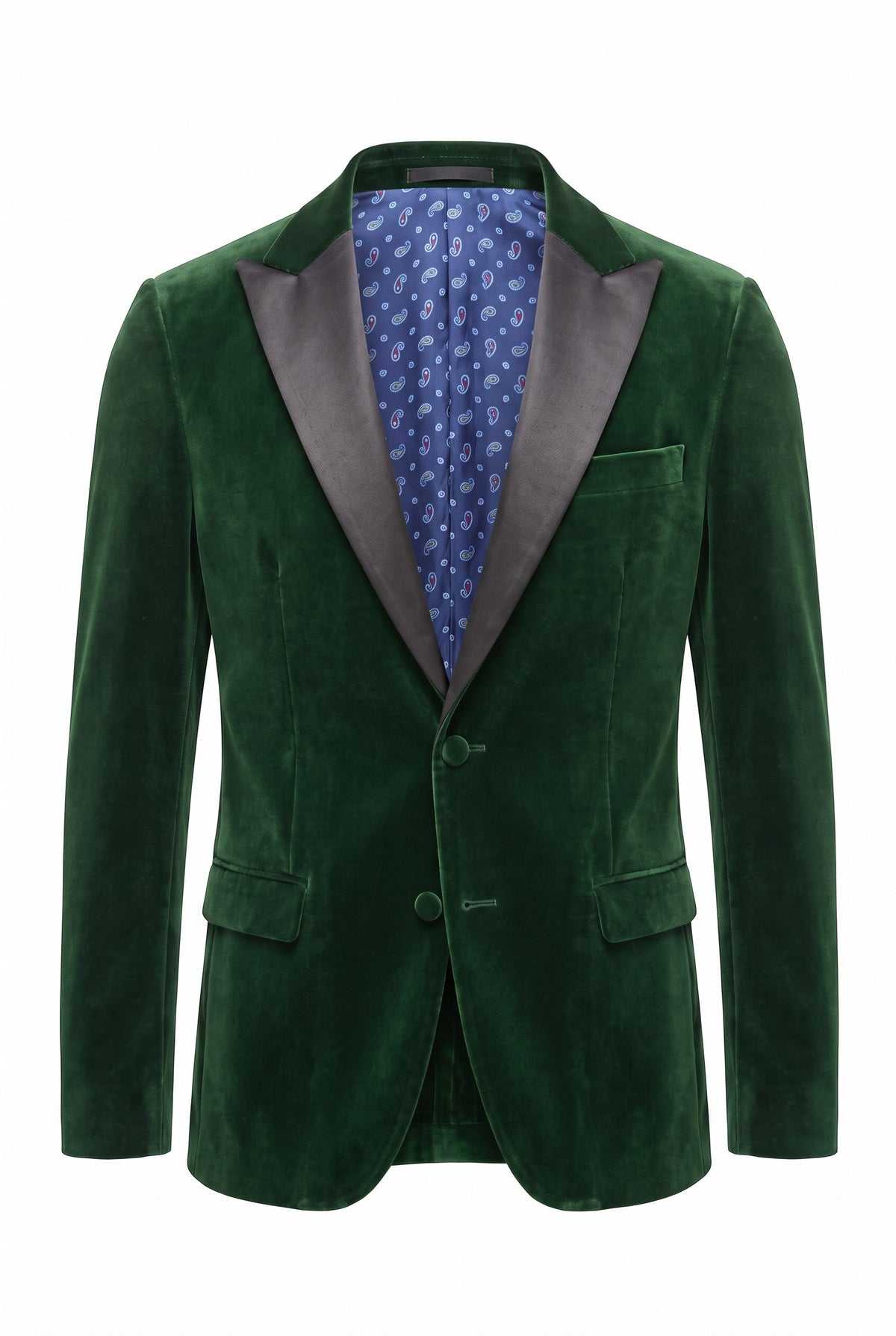 Vitarelli green velvet tuxedo set with vest and bow tie, style YF08GRNSB1VBT