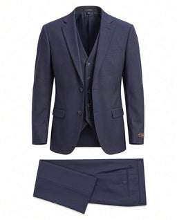 Vitarelli 3-Piece Suit with Vest – Navy (6453)