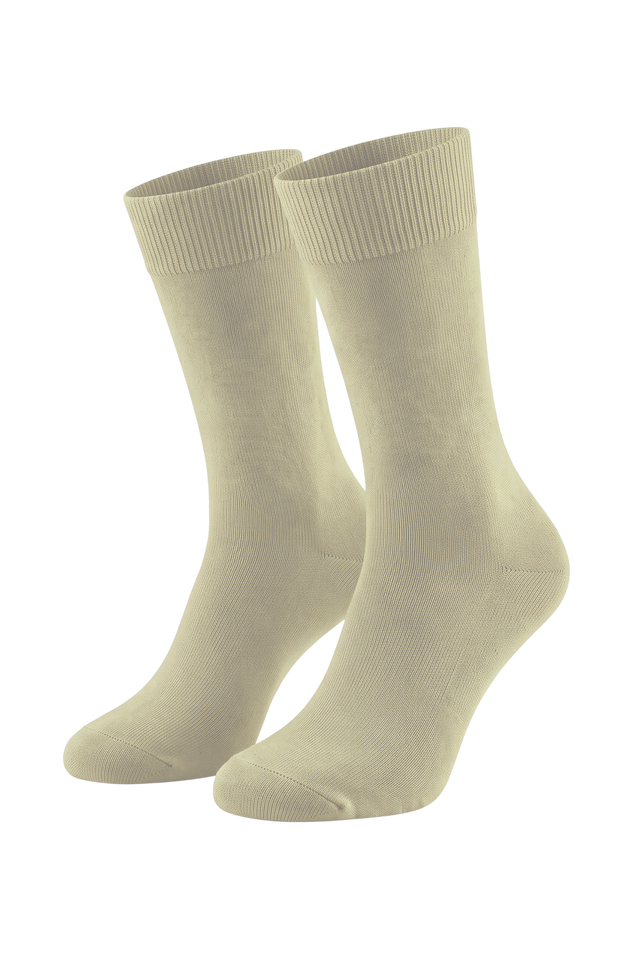 Vitarelli beige dress socks, sold by the dozen
